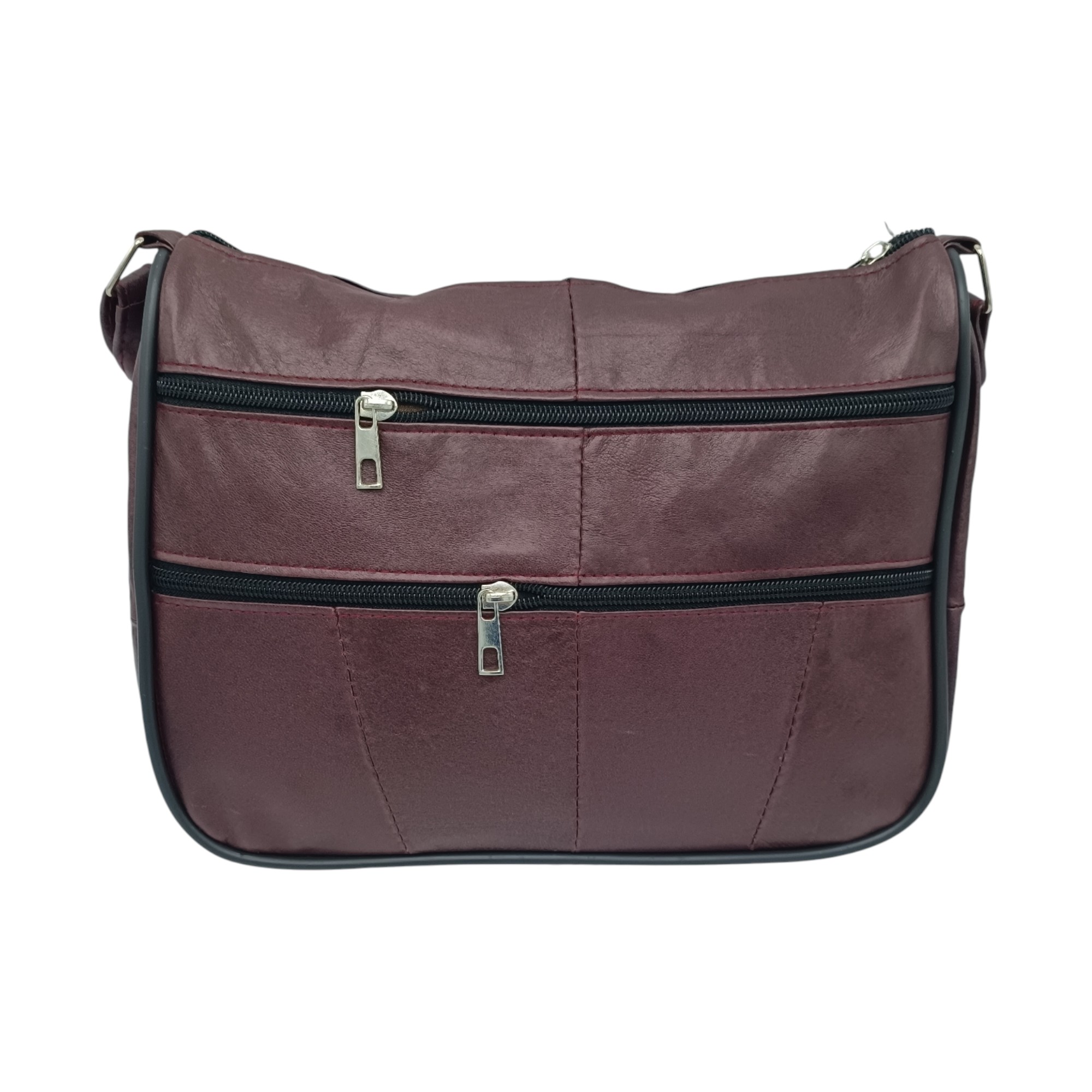 Geanta dama, piele naturala, R45-JMB- (4) Geanta Damă Lucia R45-JMB (culoare Bordo), Piele Naturală, dimensiune 27 x 8 x 22 cm