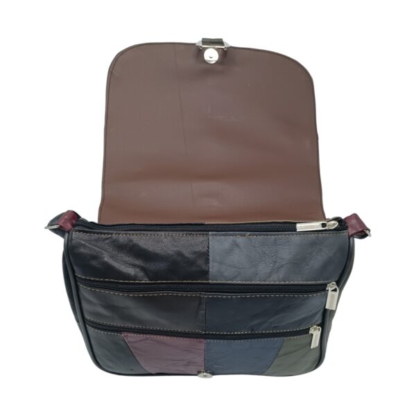 Geantă Damă Unicat Lucia R45-487, Piele Naturală, Multicolor