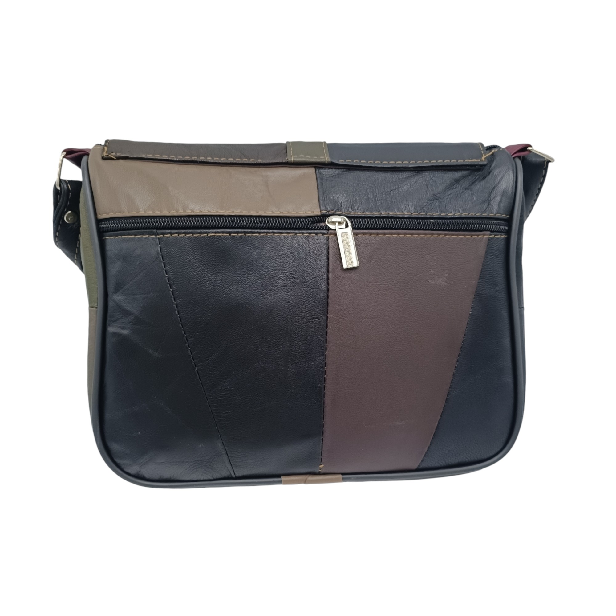 Geanta dama, piele naturala, multicolor, R45-487- (5) Geantă Damă Unicat Lucia R45-487, Piele Naturală, Multicolor