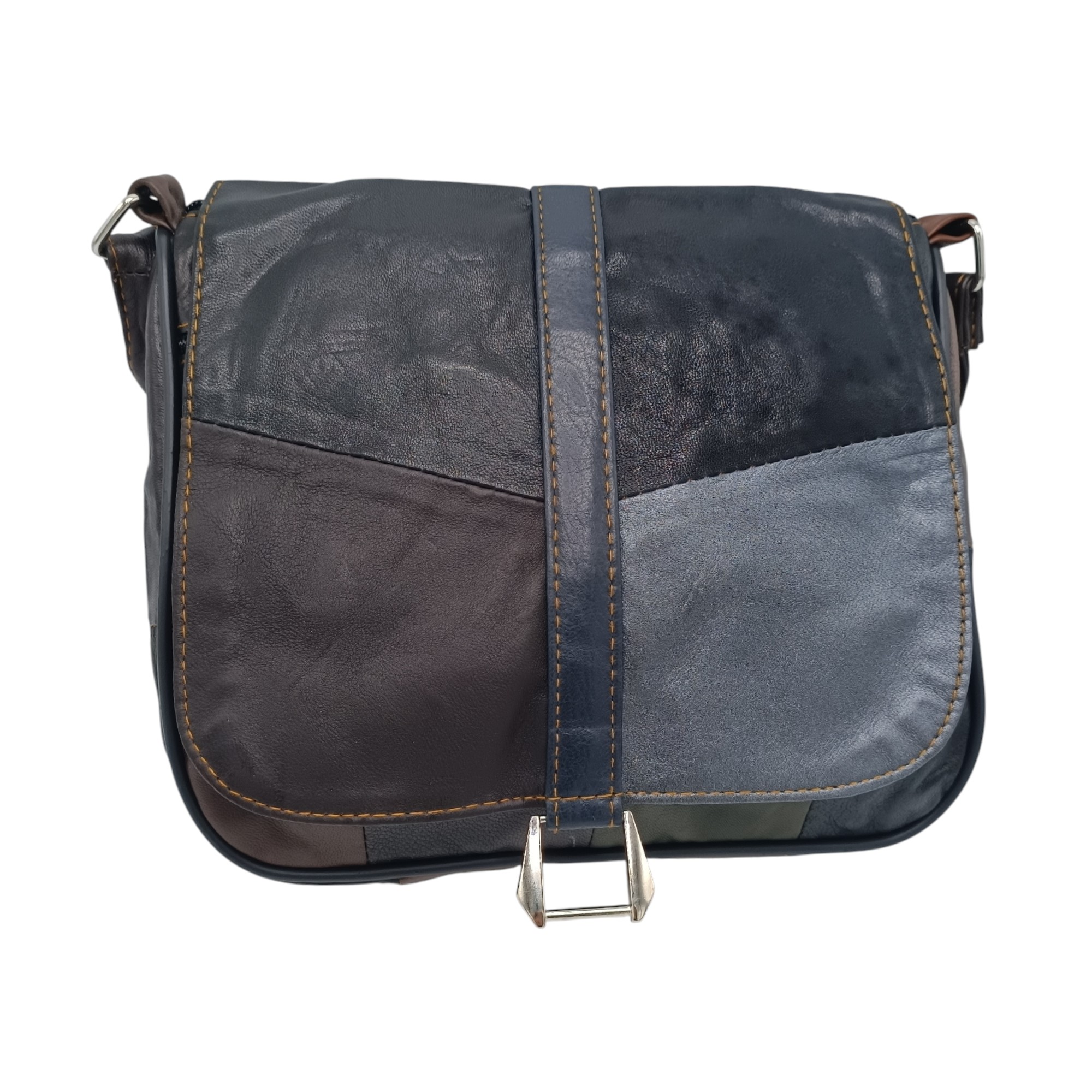 Geantă Damă Unicat Lucia R45-488, Piele Naturală, Multicolor