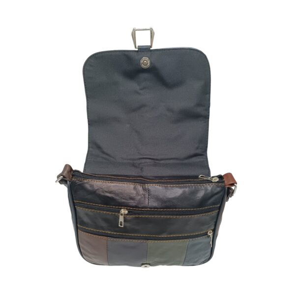 Geantă Damă Unicat Lucia R45-488, Piele Naturală, Multicolor