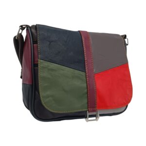 Geantă Damă Unicat Lucia R45-489, Piele Naturală, Multicolor