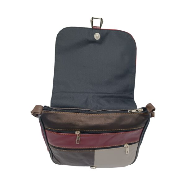 Geantă Damă Unicat Lucia R45-489, Piele Naturală, Multicolor