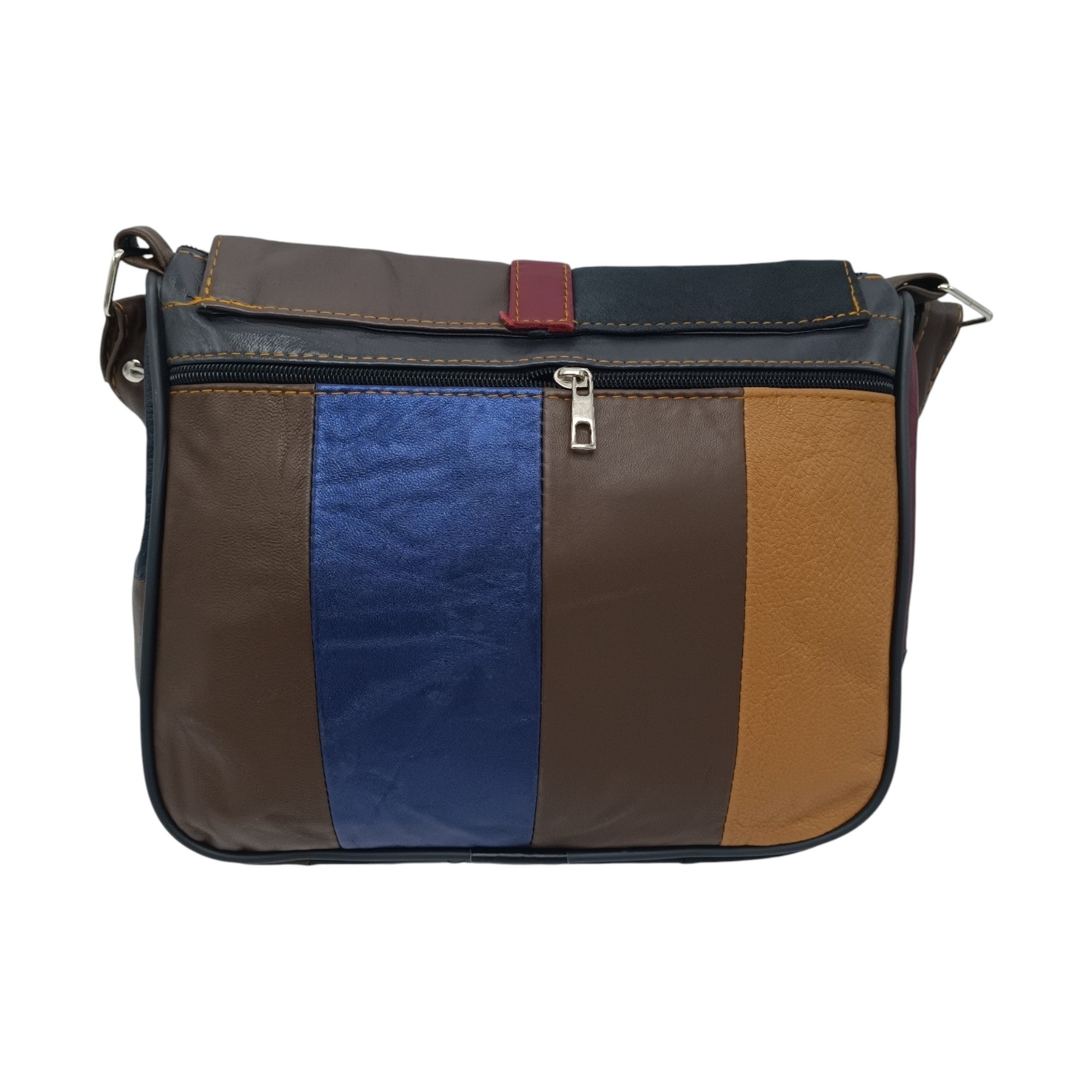 Geantă Damă Unicat Lucia R45-489, Piele Naturală, Multicolor