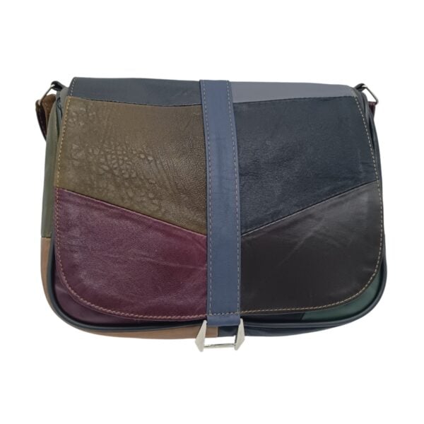 Geantă Damă Unicat Lucia R45-490, Piele Naturală, Multicolor