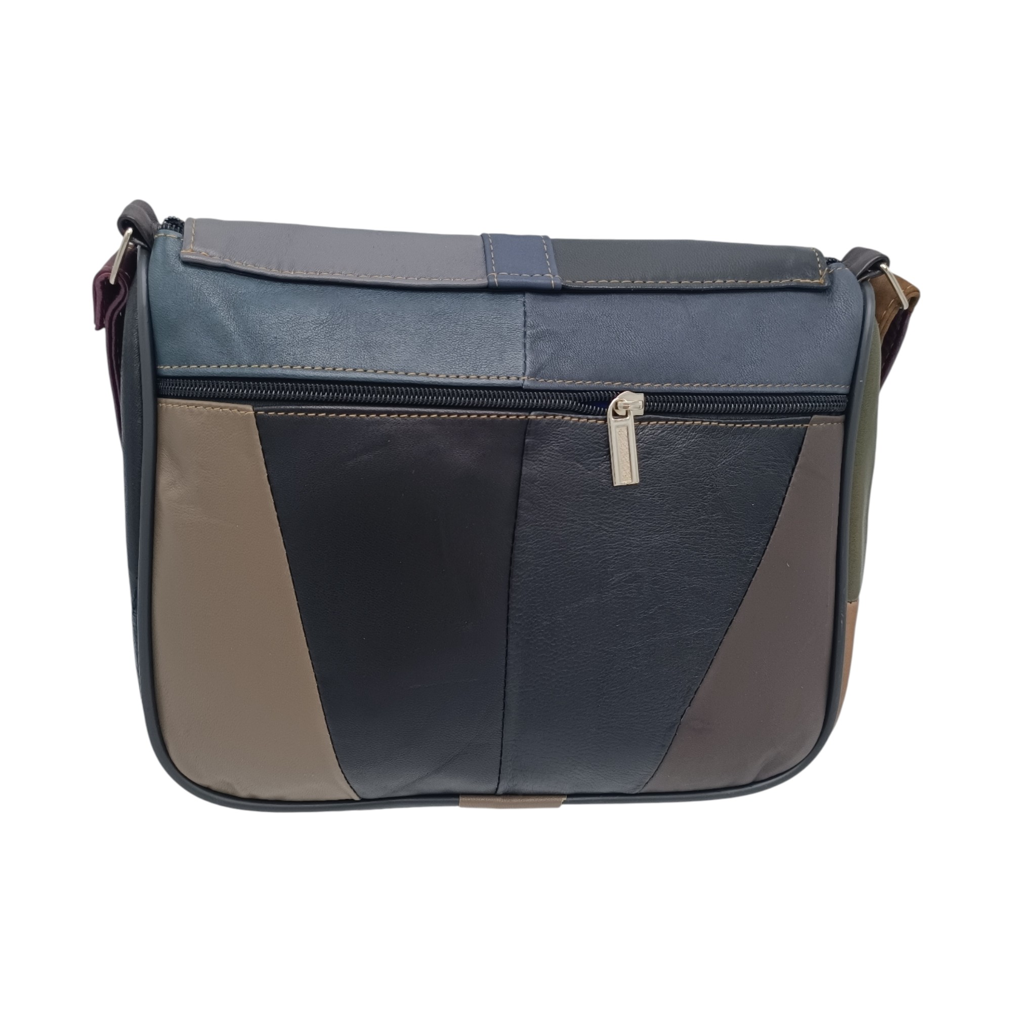 Geanta dama, piele naturala, multicolor, R45-490- (7) Geantă Damă Unicat Lucia R45-490, Piele Naturală, Multicolor