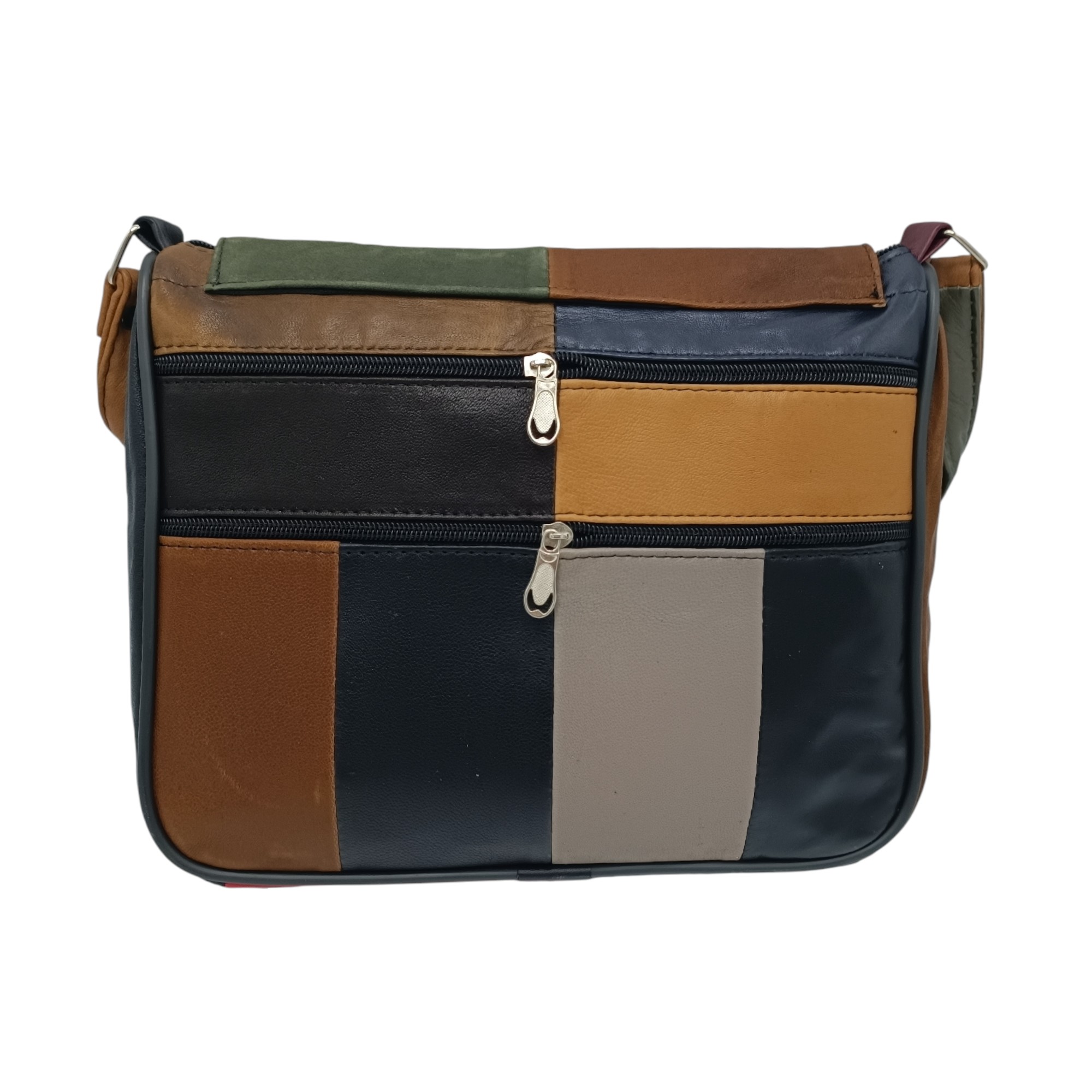 Geantă Damă Unicat Lucia R45-C61, Piele Naturală, Multicolor