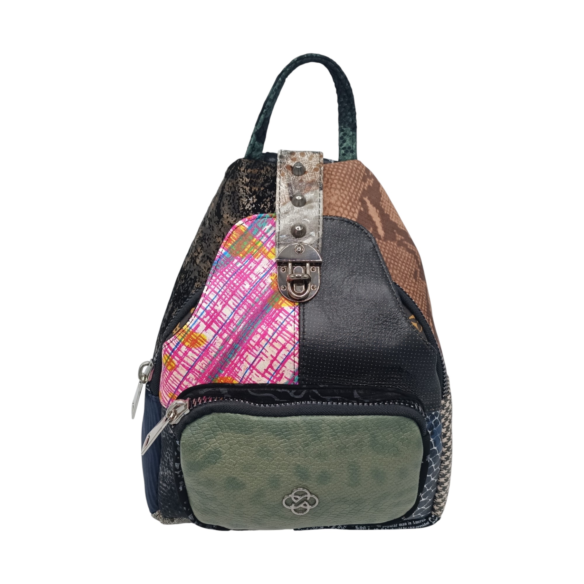 Rucsac Dama Eveline R85-206, Piele Naturală, Multicolor (3) Rucsac Dama Eveline R85-206, Piele Naturală, Multicolor