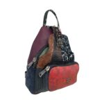 Rucsac Damă Eveline R85-207, Piele Naturală, Multicolor