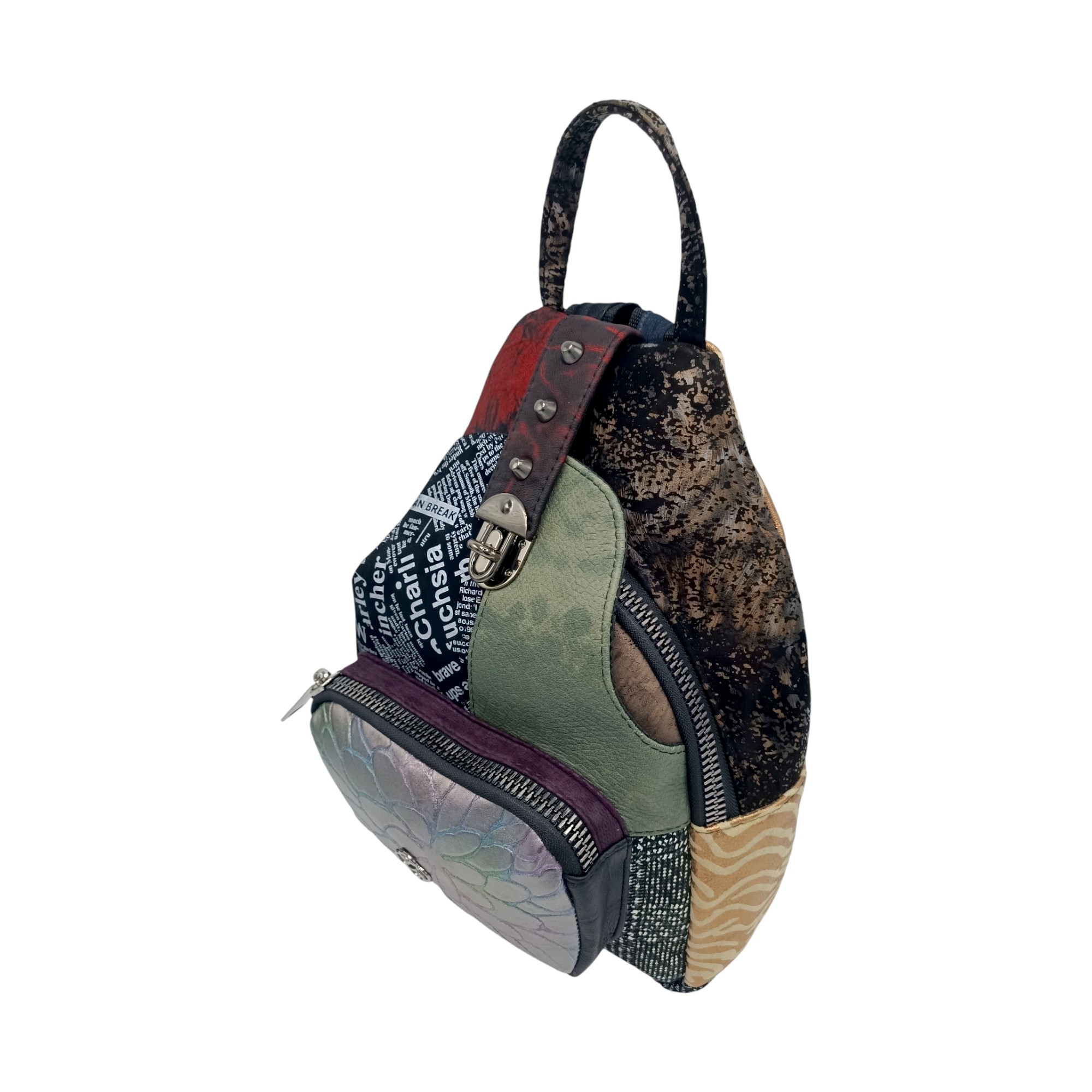 Rucsac Damă Eveline R85-208, Piele Naturală (4) Rucsac Damă Eveline R85-208, Piele Naturală, Multicolor