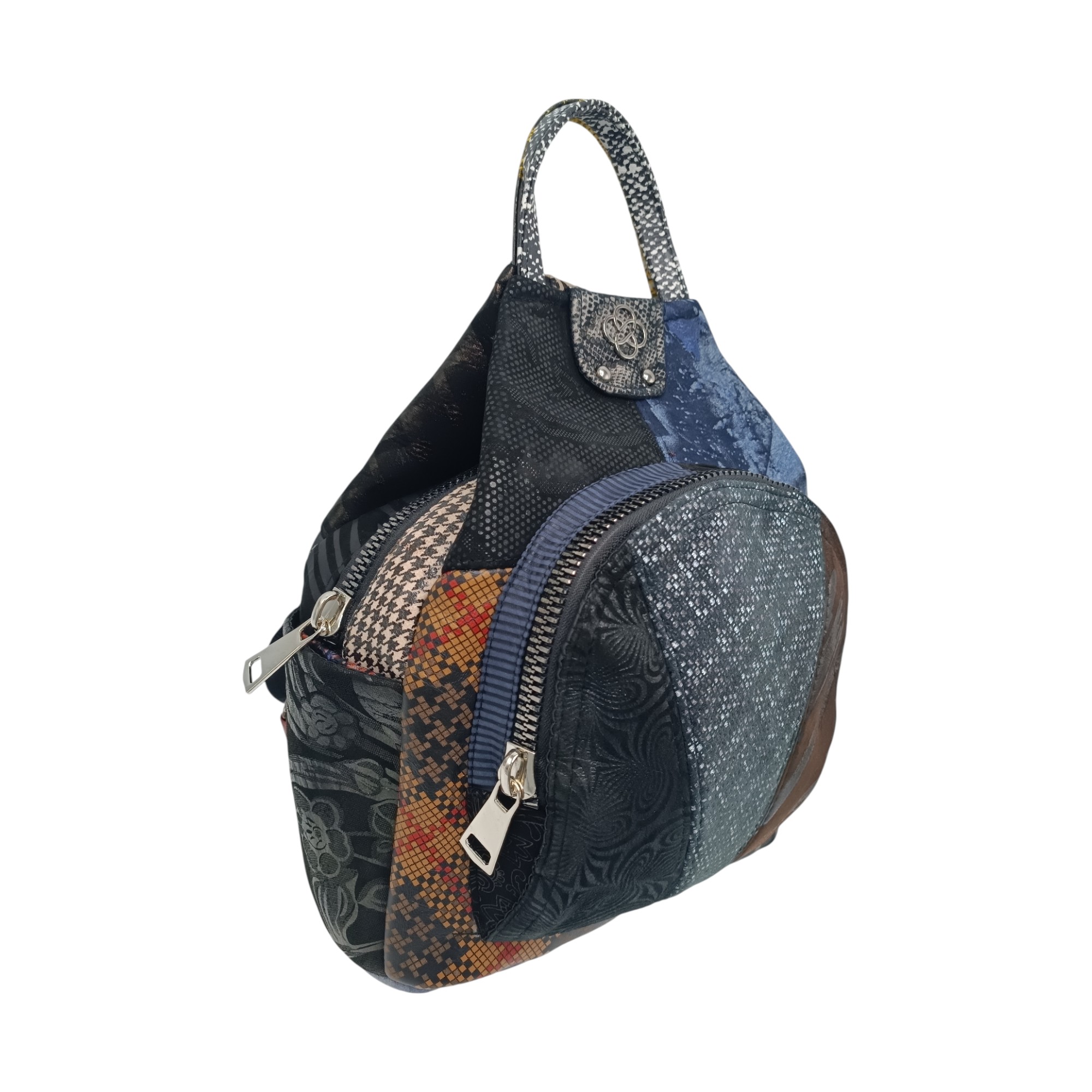 Rucsac Damă Piele Naturală, Design Multicolor – Eveline R91-41- (2) Rucsac Damă Piele Naturală, Design Multicolor – Eveline R91-40