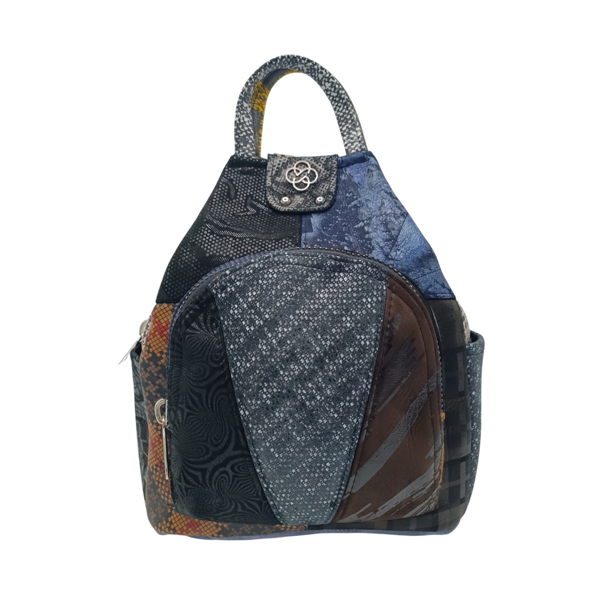 Rucsac Damă Piele Naturală, Design Multicolor – Eveline R91-41- (3) Rucsac Damă Piele Naturală, Design Multicolor – Eveline R91-40