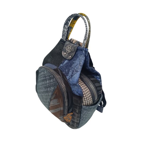 Rucsac Damă Piele Naturală, Design Multicolor – Eveline R91-40