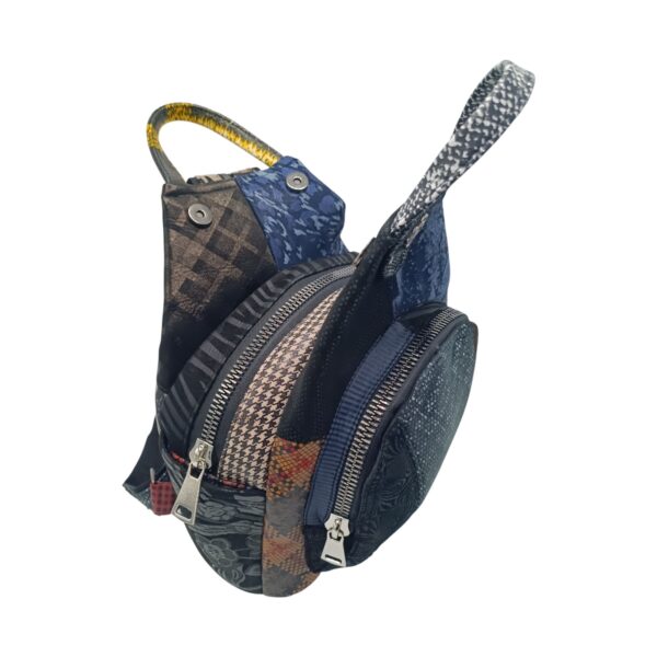 Rucsac Damă Piele Naturală, Design Multicolor – Eveline R91-40