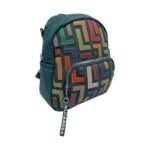 Rucsac damă, multicolor, Silvia Rosa SR-6128, culoare Verde Petrol