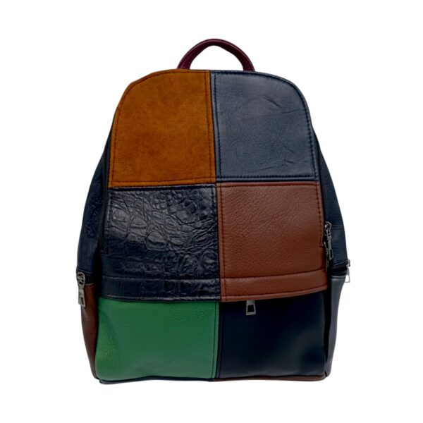 Rucsac Damă Piele Naturală Dalia R80-18 – Multicolor, Casual & Elegant