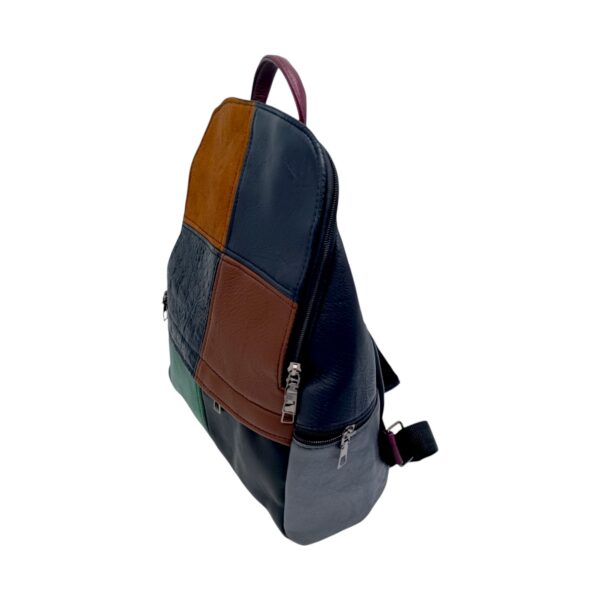 Rucsac Damă Piele Naturală Dalia R80-18 – Multicolor, Casual & Elegant