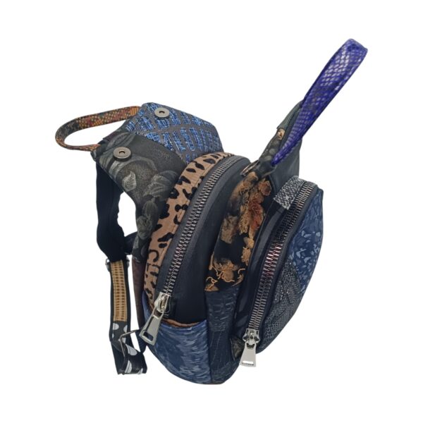 Rucsac Damă Piele Naturală, Design Multicolor – Eveline R91-39