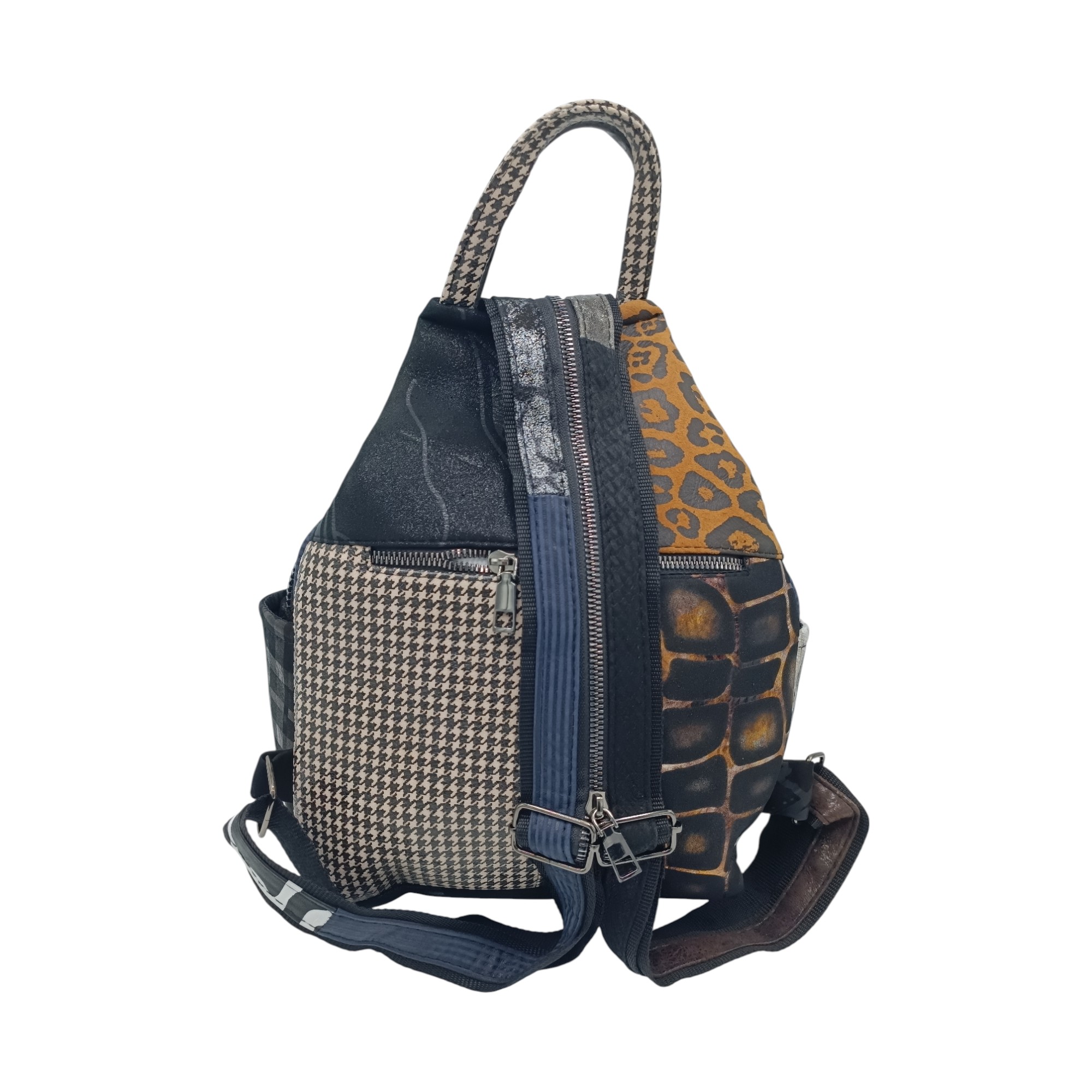 Rucsac dama, piele naturala multicolor Eveline R91-40- (5) Rucsac Damă Piele Naturală, Design Multicolor – Eveline R91-40