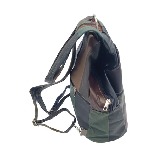 Rucsac Damă Piele Naturală Ellisse R60-126 – Patchwork Multicolor, Casual & Elegant