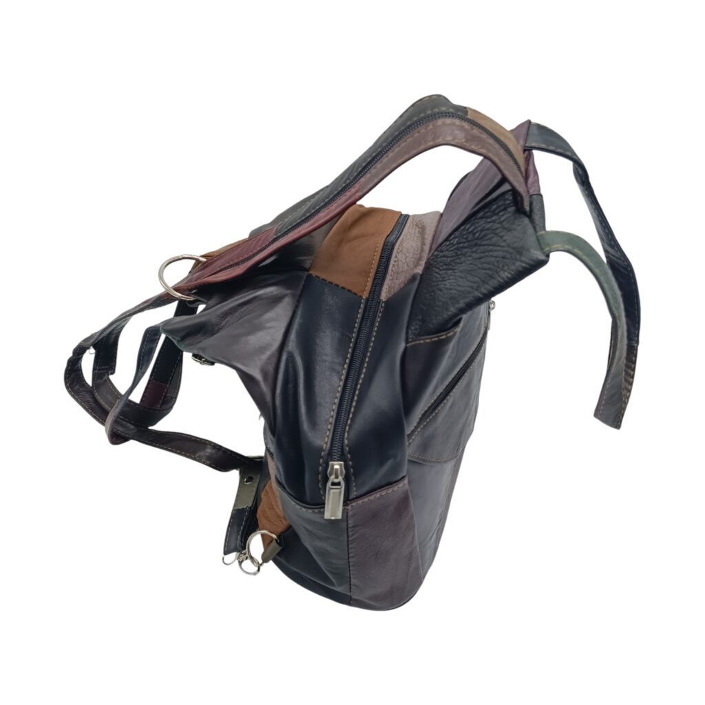 Rucsac Damă Piele Naturală Ellisse R60-129 – Patchwork Multicolor, Casual & Elegant Rucsac Damă Piele Naturală Ellisse R60-129 – Patchwork Multicolor, Casual & Elegant