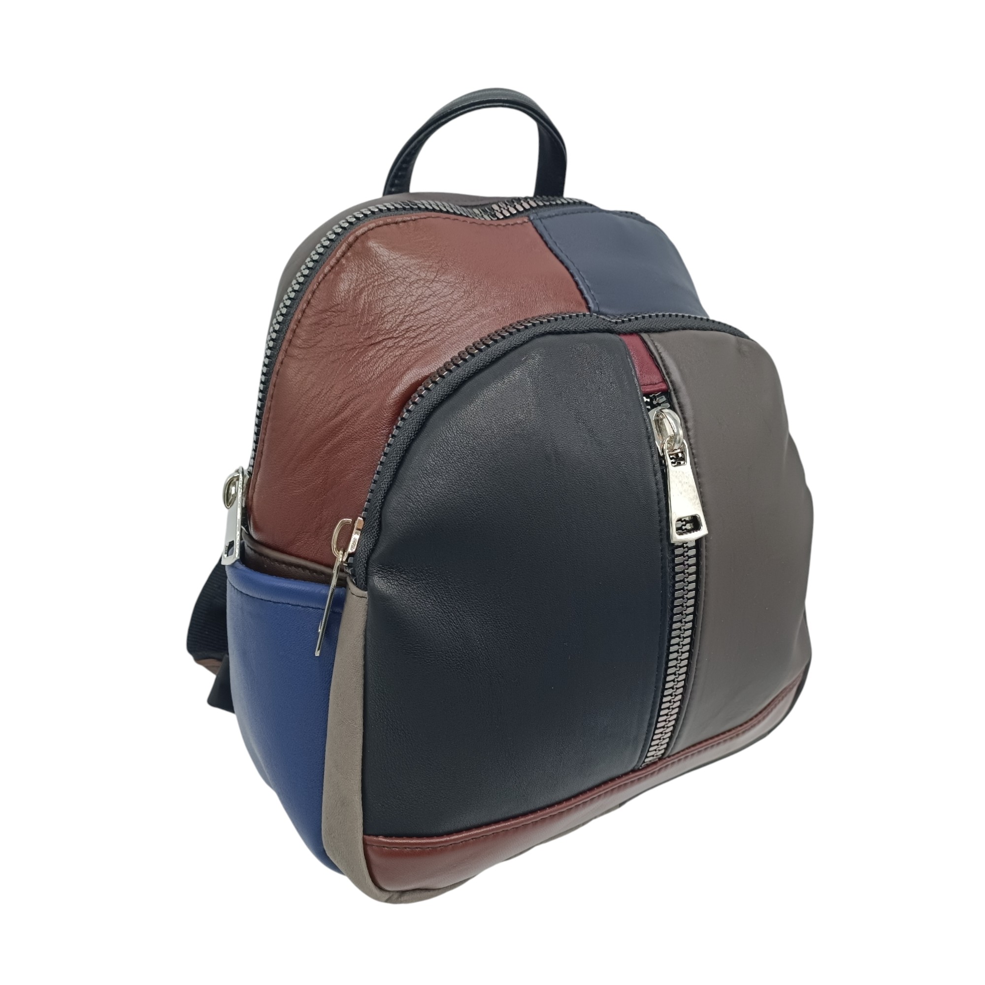 Rucsac dama, piele naturala,multicolor, Selina S100-15- (2) Rucsac damă Multicolor din piele naturală – Selina Unique S100-15