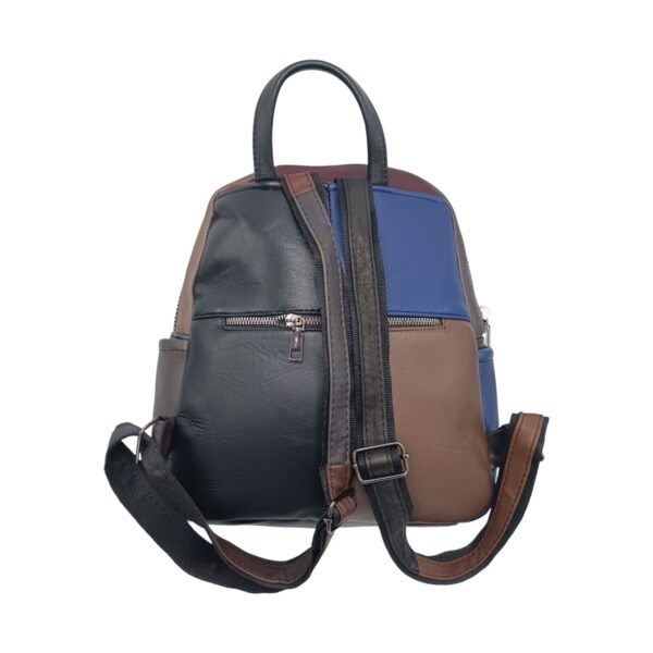 Rucsac damă Multicolor din piele naturală – Selina Unique S100-15