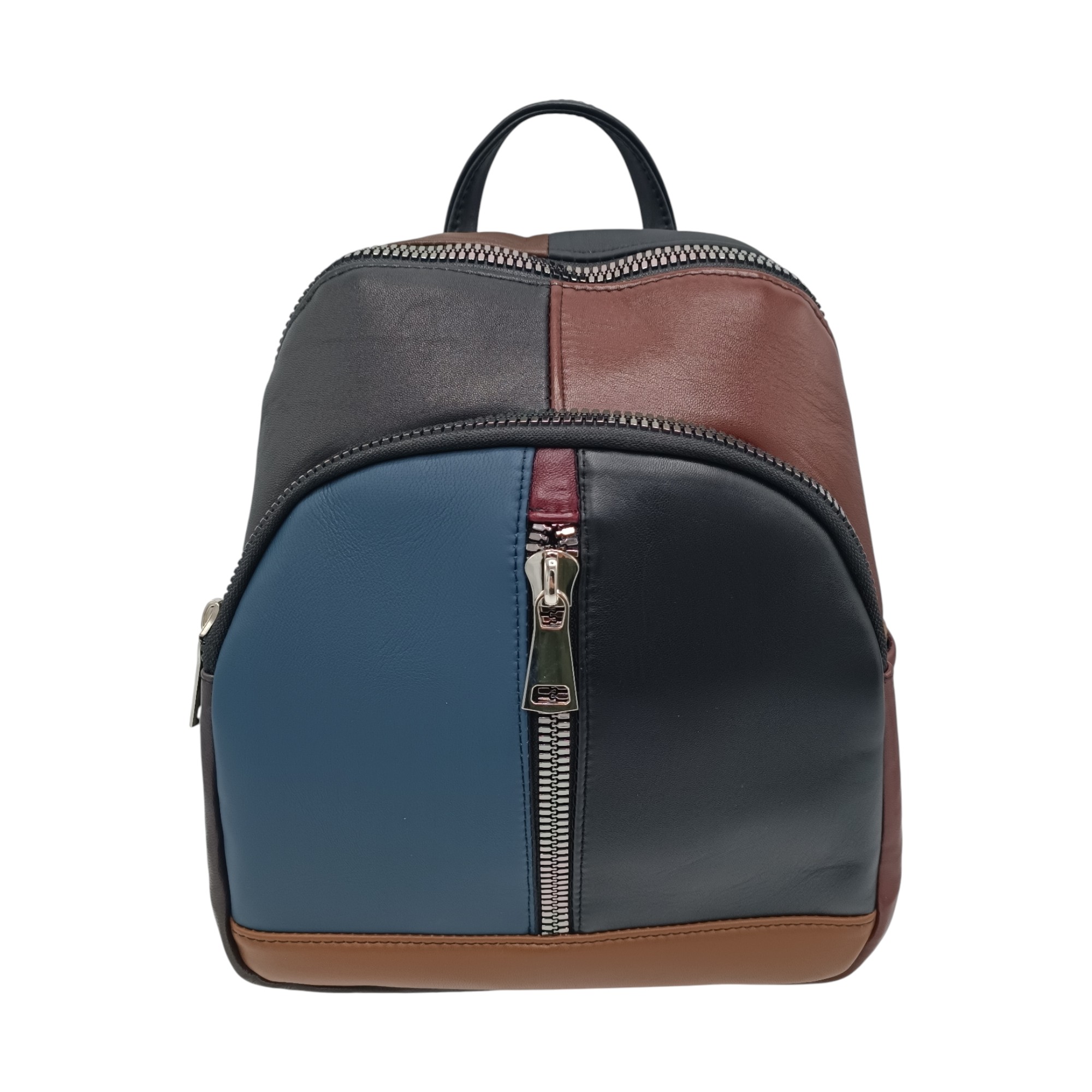 Rucsac damă Multicolor din piele naturală – Selina Unique S100-16
