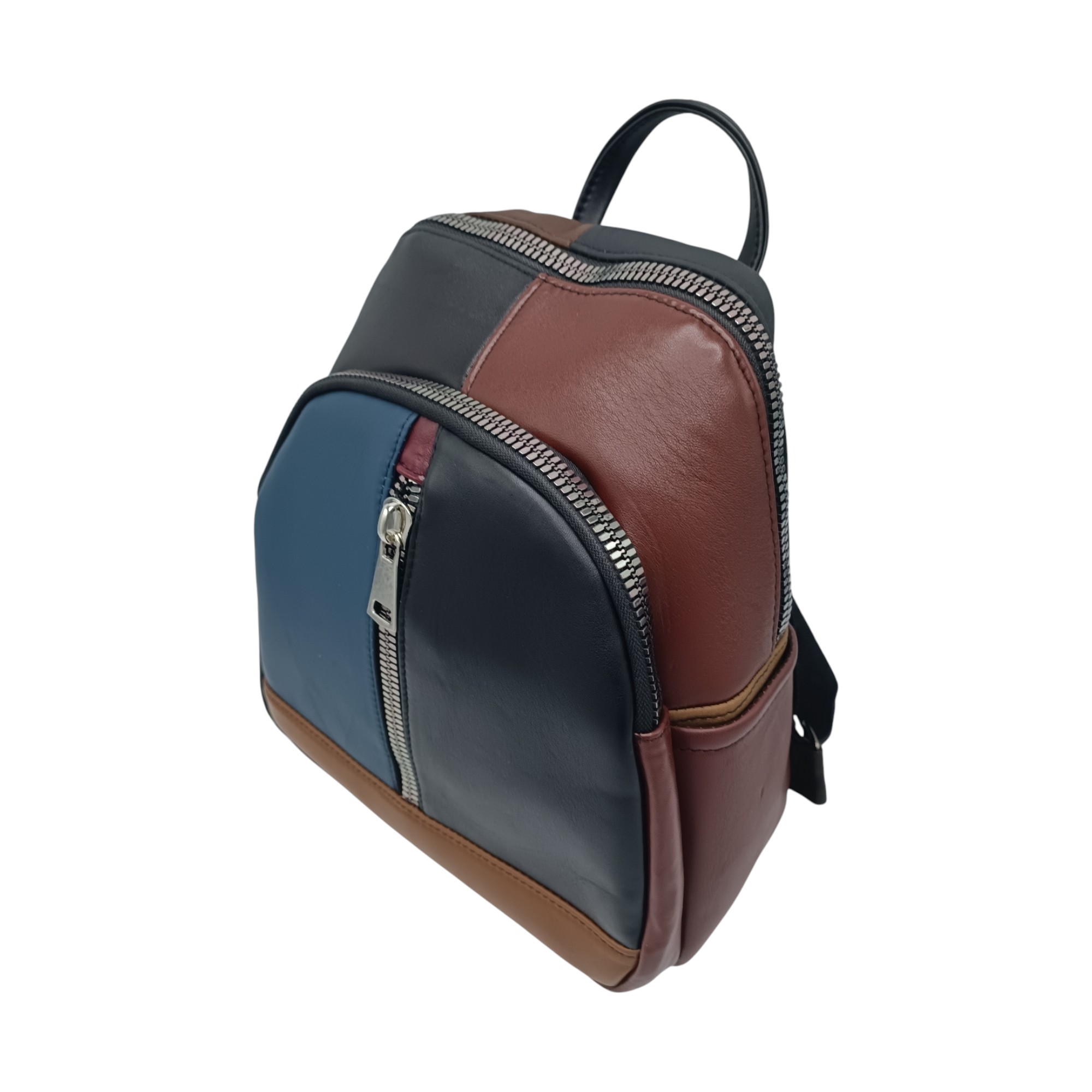 Rucsac damă Multicolor din piele naturală – Selina Unique S100-16