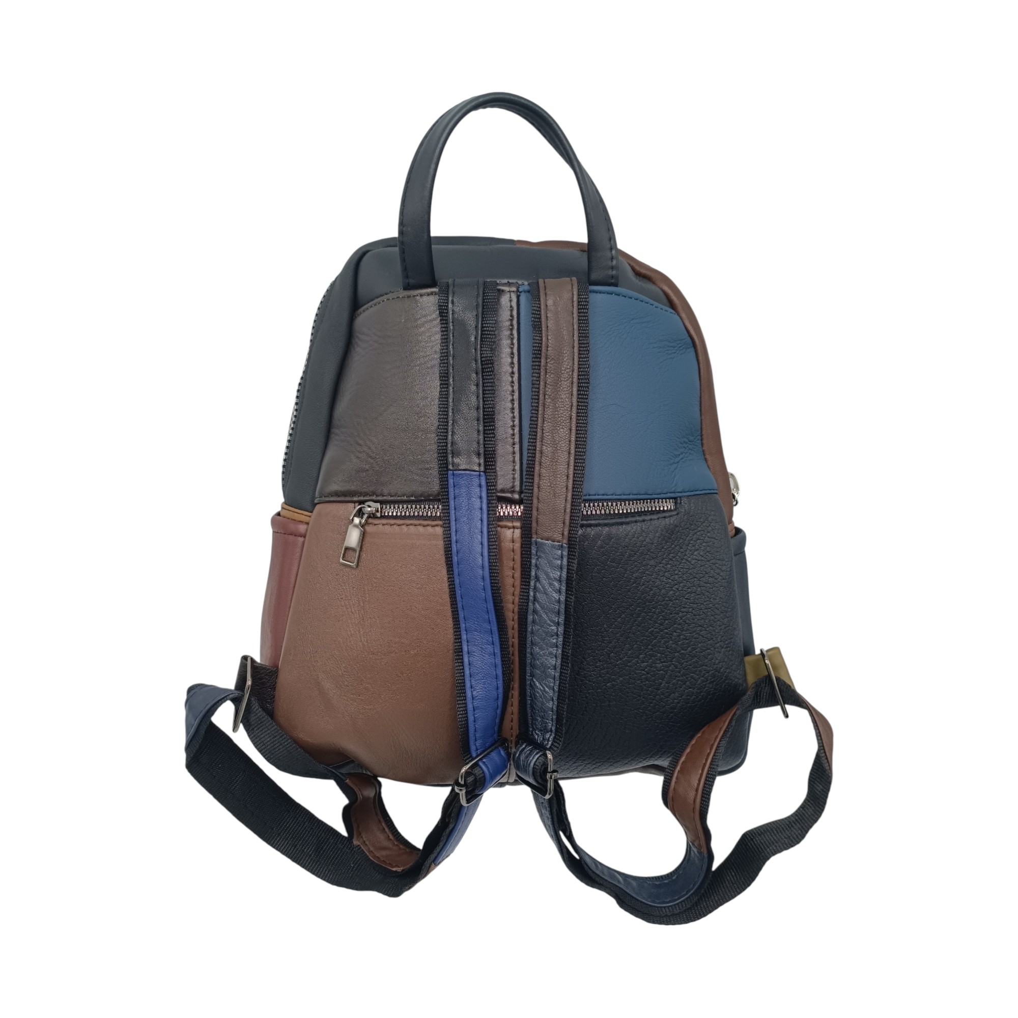 Rucsac damă Multicolor din piele naturală – Selina Unique S100-16