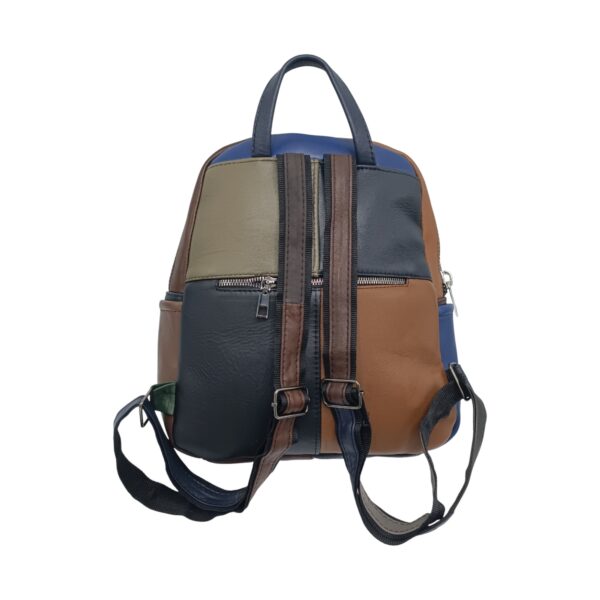 Rucsac damă Multicolor din piele naturală – Selina Unique S100-17