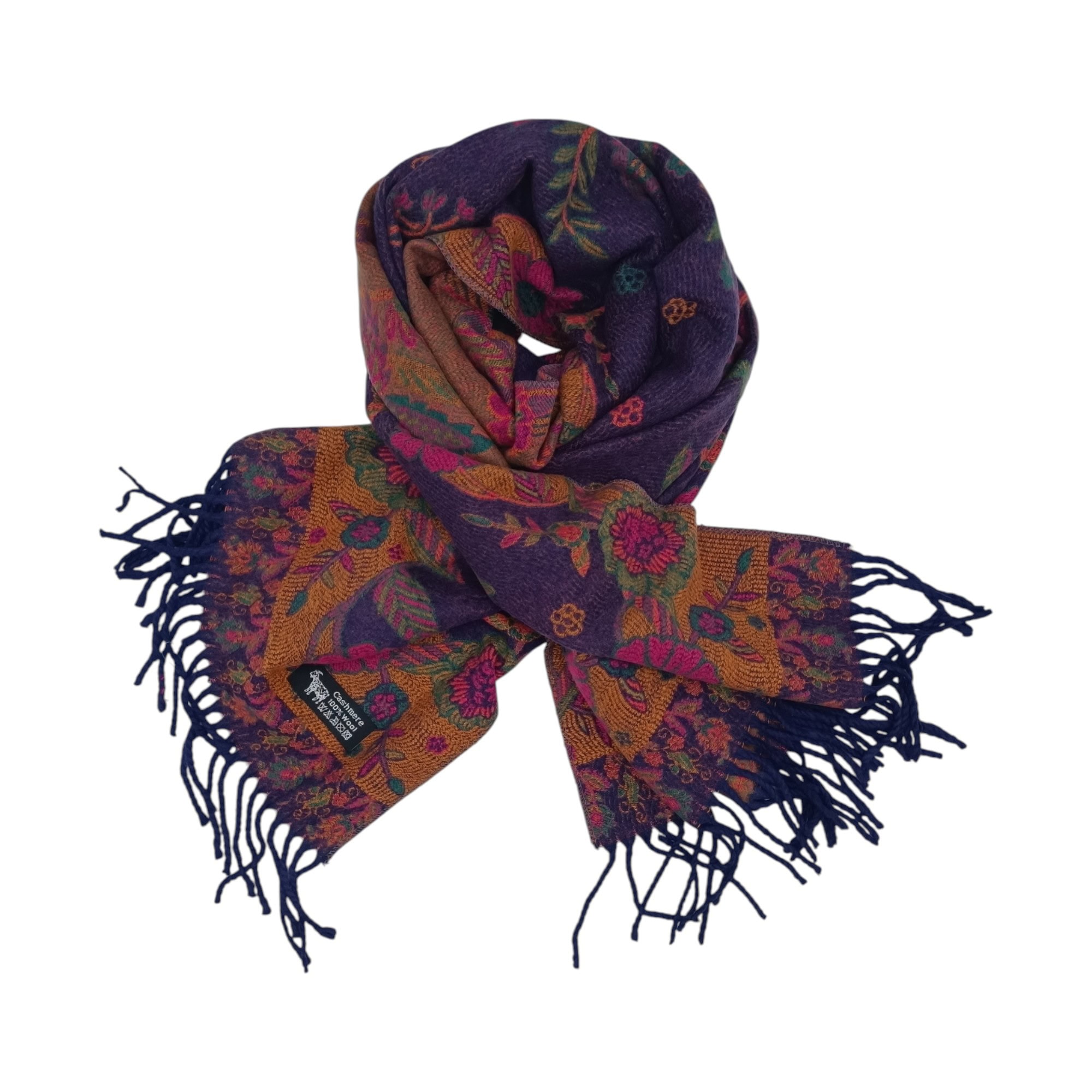 Eșarfă/Șal Premium Bellara F31-7 din Lână Moale/Cașmir – dimensiune 60 × 180 cm