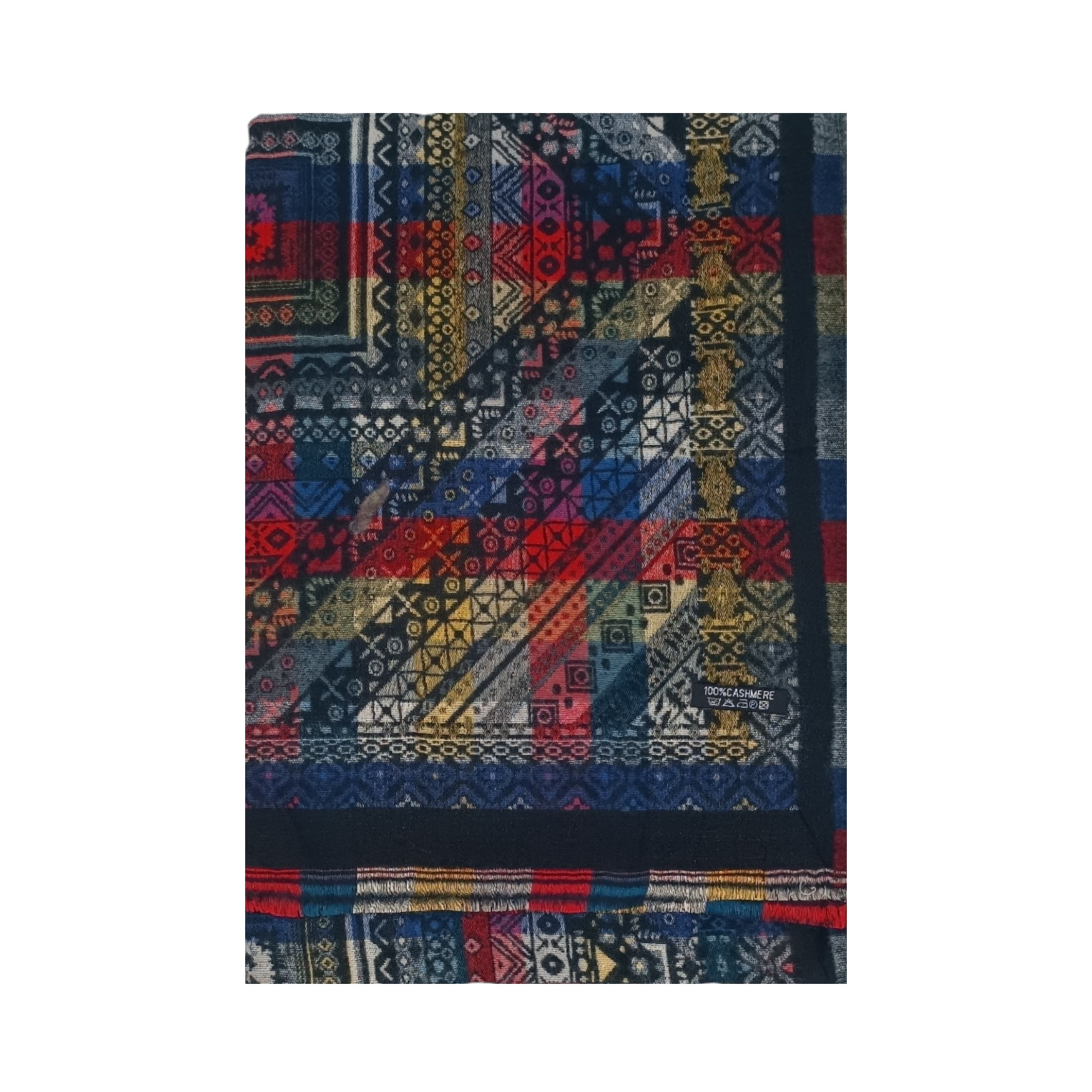 Esarfa casmir, DB30-1- (2) Eșarfă Heritage Luxe DB30-1- din cașmir multicolor – 180 × 70 cm