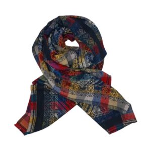 Eșarfă Heritage Luxe  DB30-1- din cașmir multicolor – 180 × 70 cm