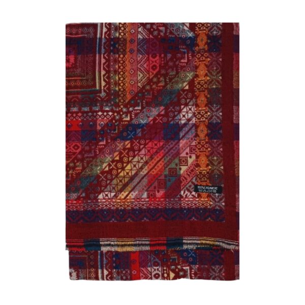 Eșarfă Heritage Luxe DB30-4- din cașmir multicolor – 180 × 70 cm