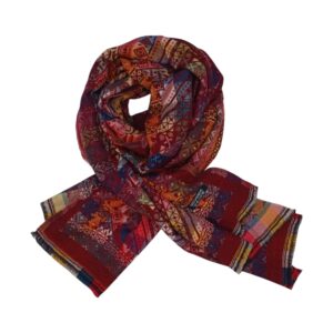 Eșarfă Heritage Luxe DB30-4- din cașmir multicolor – 180 × 70 cm