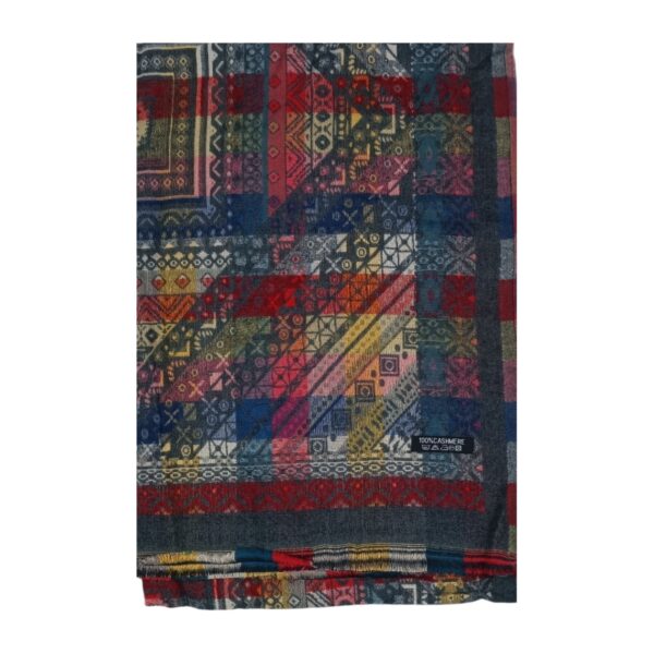 Eșarfă Heritage Luxe DB30-6- din cașmir multicolor – 180 × 70 cm