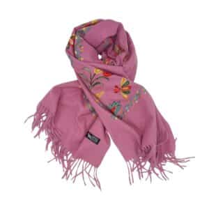 Fular Imperial Elegance- lână 100%-brodat, dimensiuni 70 cm x 180 cm, diferite culori