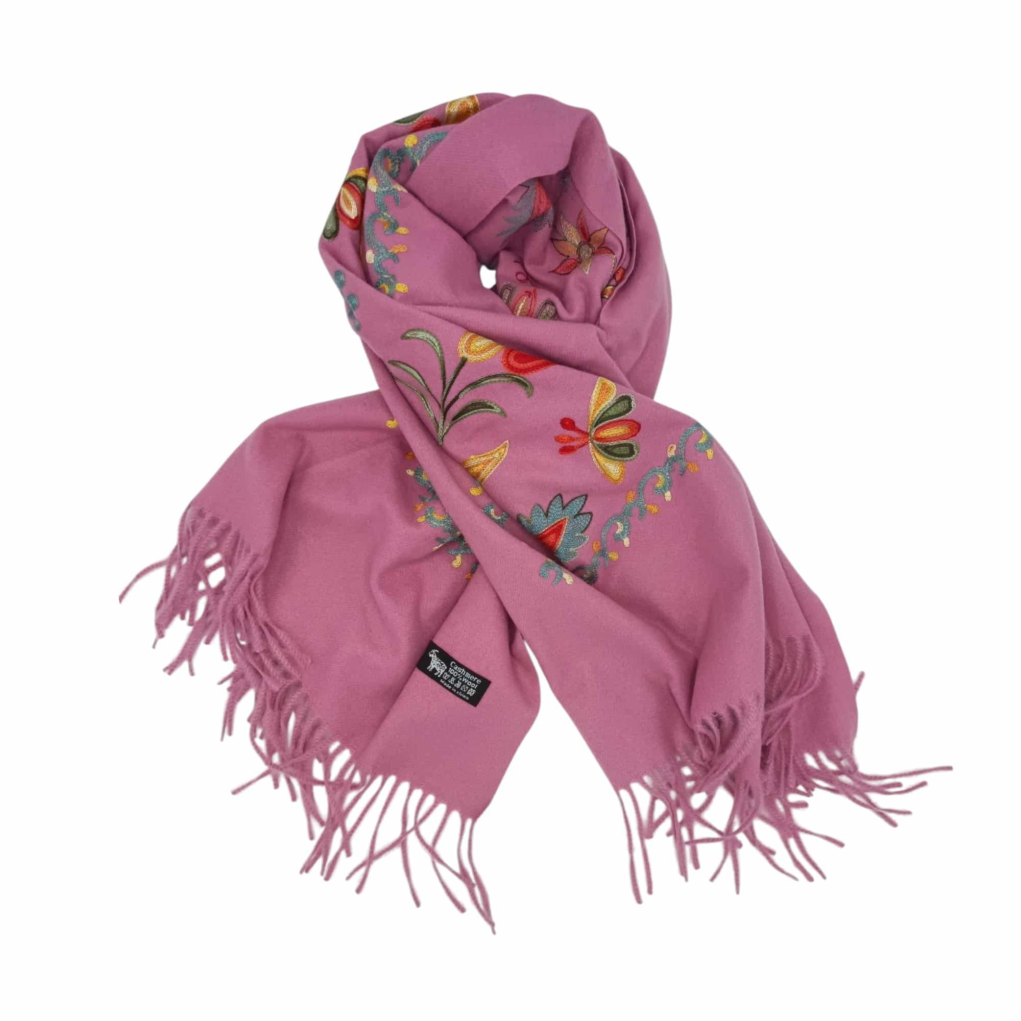 Fular Imperial Elegance- lână 100%-brodat, dimensiuni 70 cm x 180 cm, diferite culori