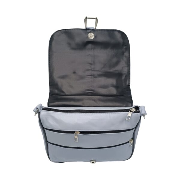 Geantă Damă, Piele Naturală, Lucia R45-BL – Ice Grey