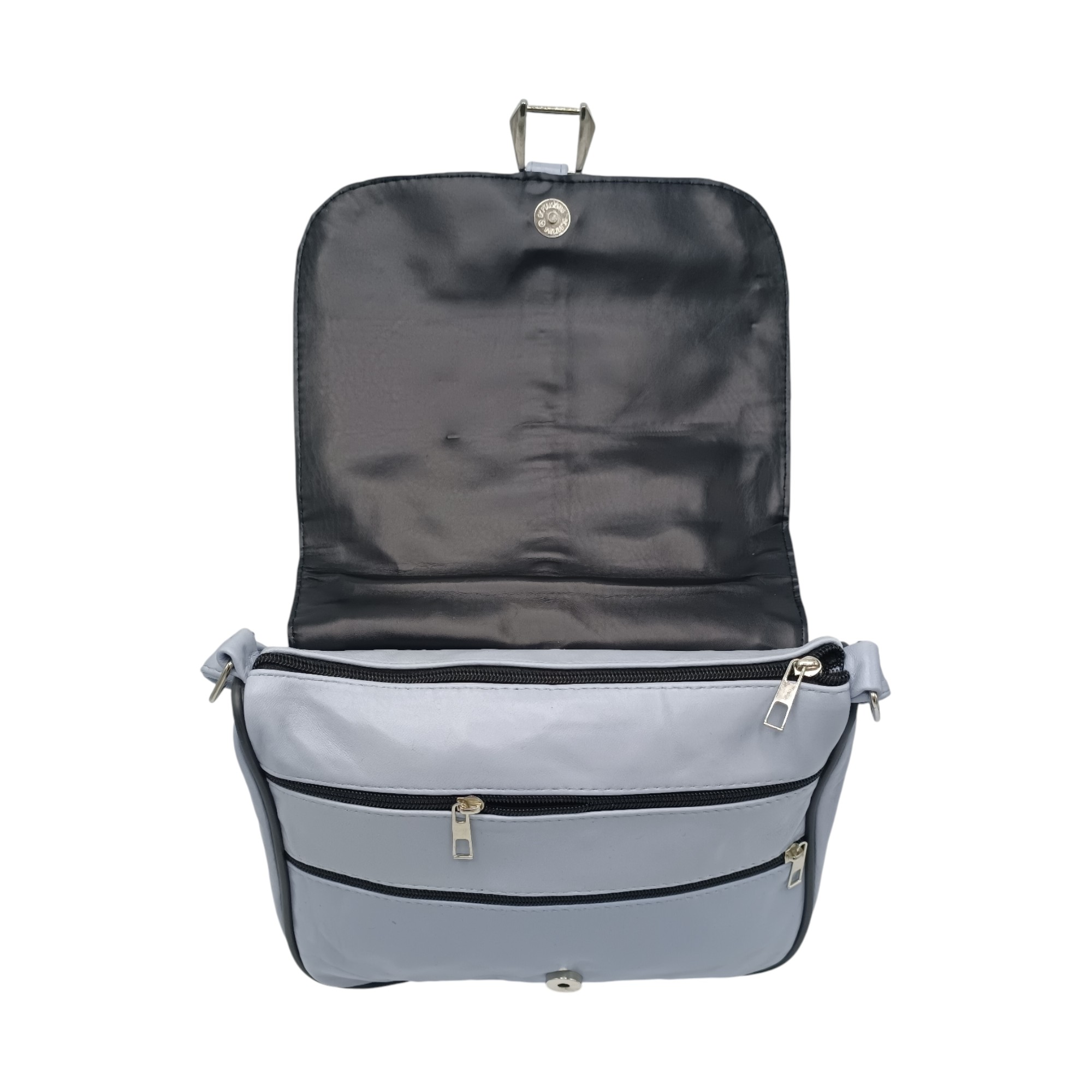 Geantă Damă, Piele Naturală, Lucia R45-BL – Ice Grey (8) Geantă Damă, Piele Naturală, Lucia R45-BL – Ice Grey