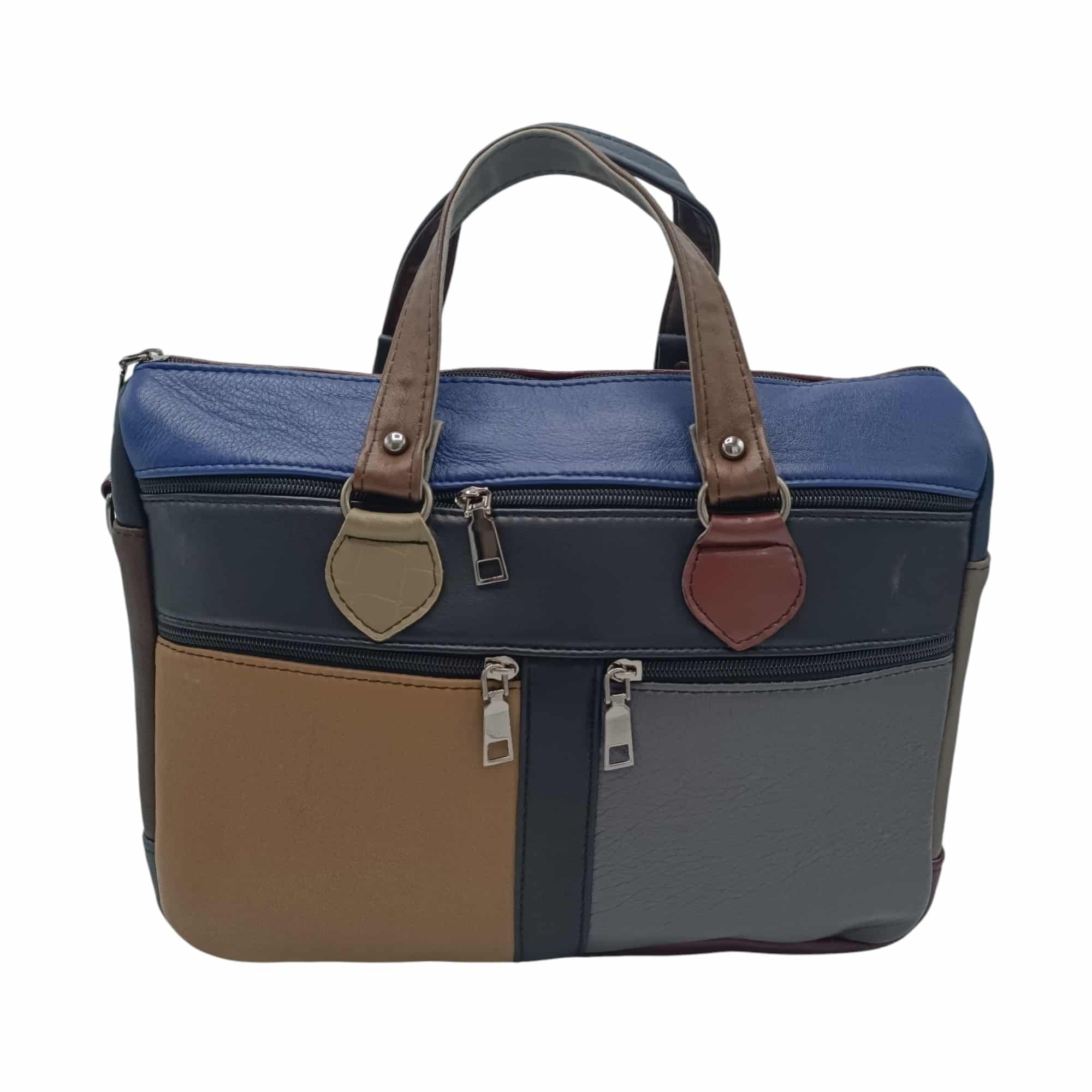 Geantă damă din piele naturală multicoloră Celeste – Model YG110-6