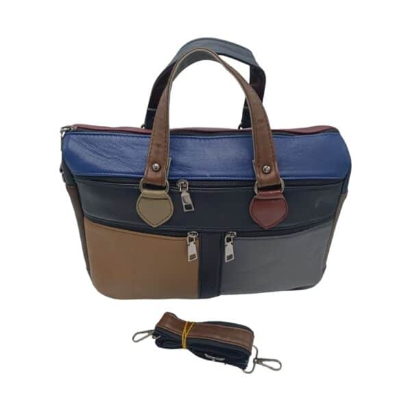 Geantă damă din piele naturală multicoloră Celeste – Model YG110-6