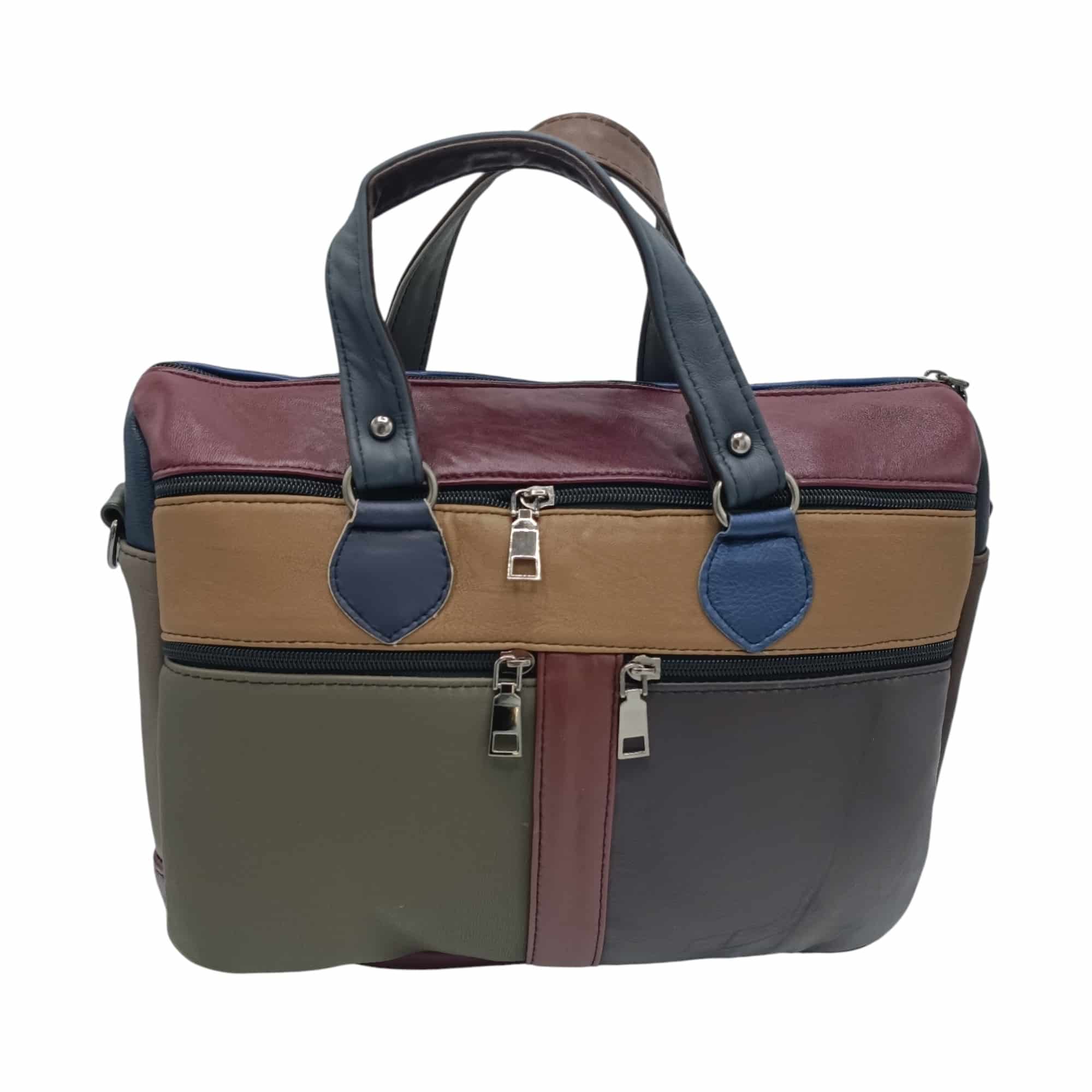 Geantă damă din piele naturală multicoloră Celeste – Model YG110-6