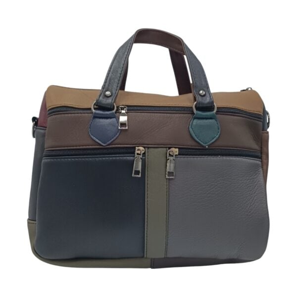 Geantă damă din piele naturală multicoloră Celeste – Model YG110-7