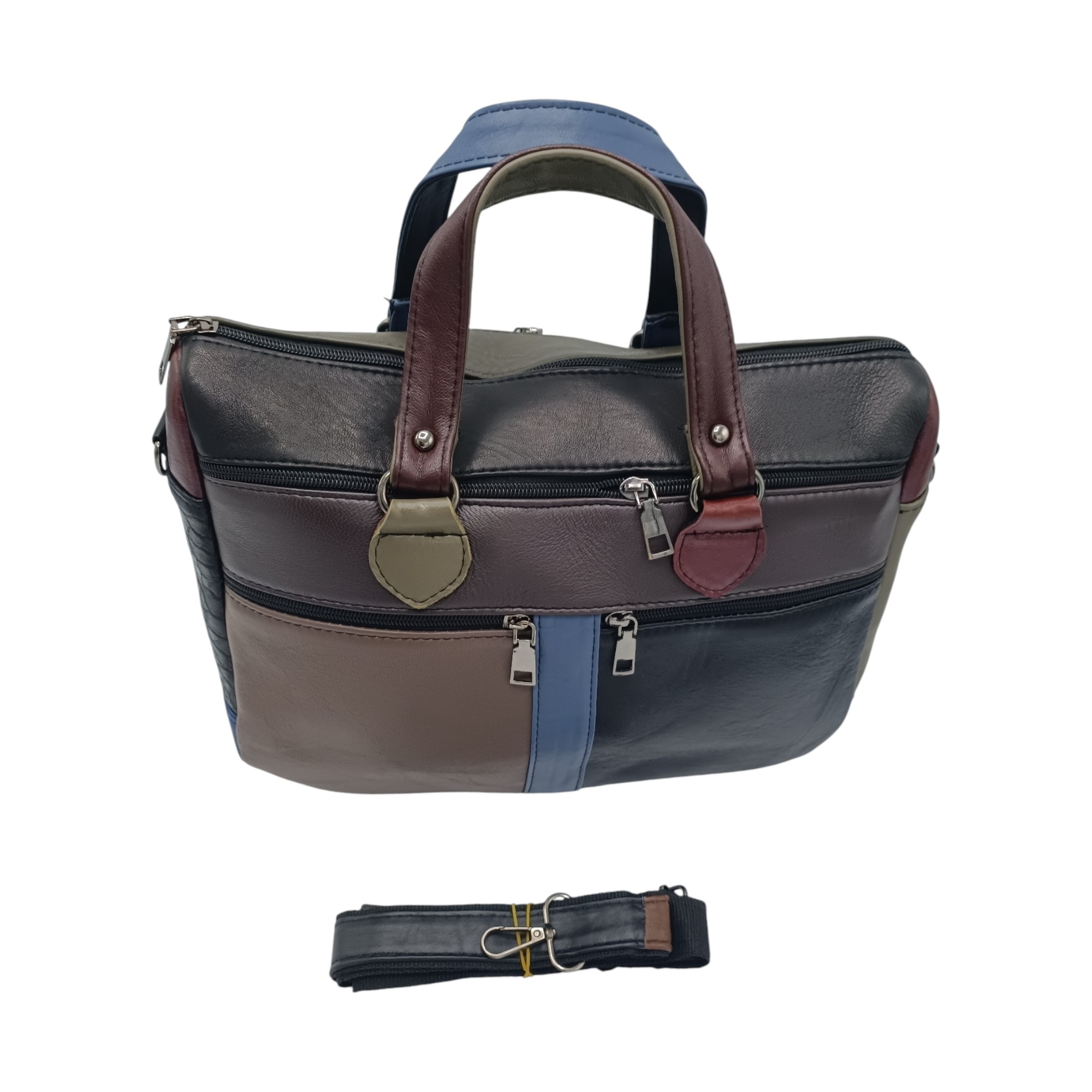 Geantă damă din piele naturală multicoloră Celeste – Model YG110-8- (3) Geantă damă din piele naturală multicoloră Celeste – Model YG110-8