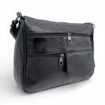 Geanta Damă Lucia R45-JMN5 (culoare Negru), Piele Naturală, dimensiune 28 x 9 x 23 cm