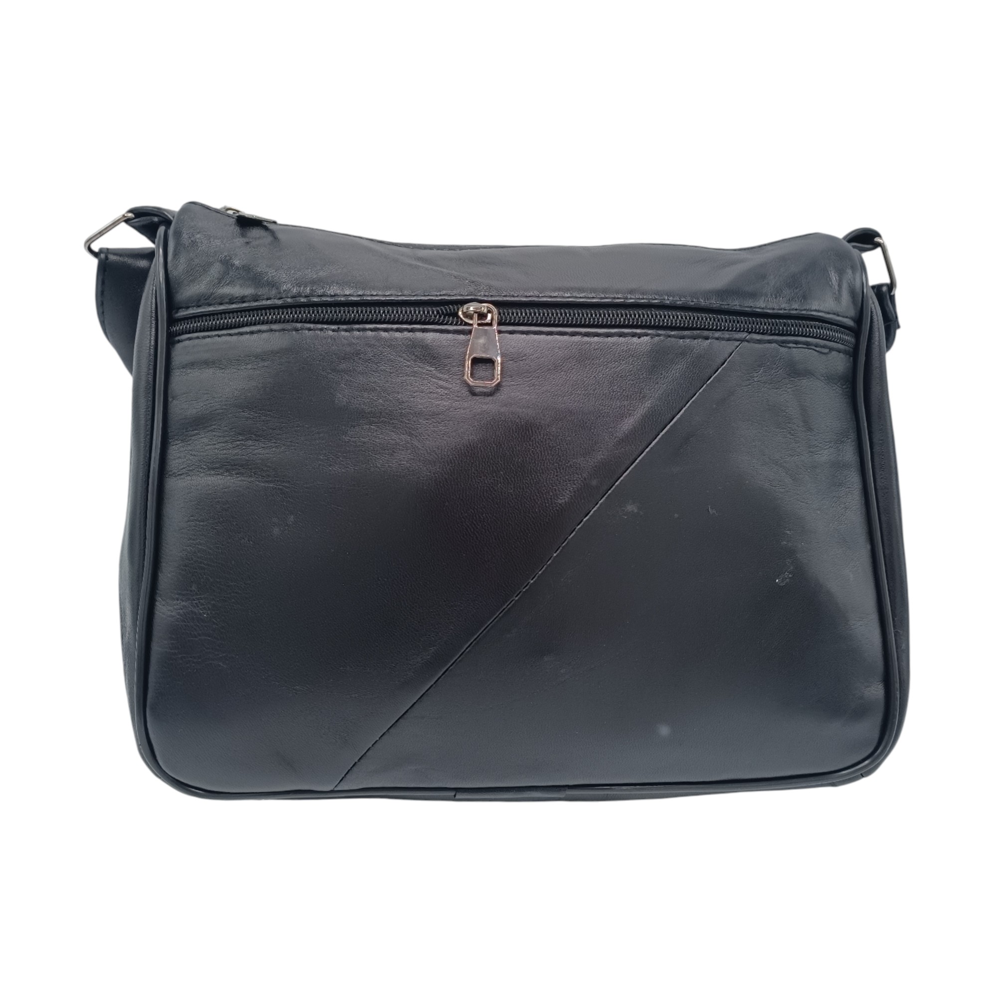 Geanta dama, piele naturala R45-JMN5- (8) Geanta Damă Lucia R45-JMN5 (culoare Negru), Piele Naturală, dimensiune 28 x 9 x 23 cm