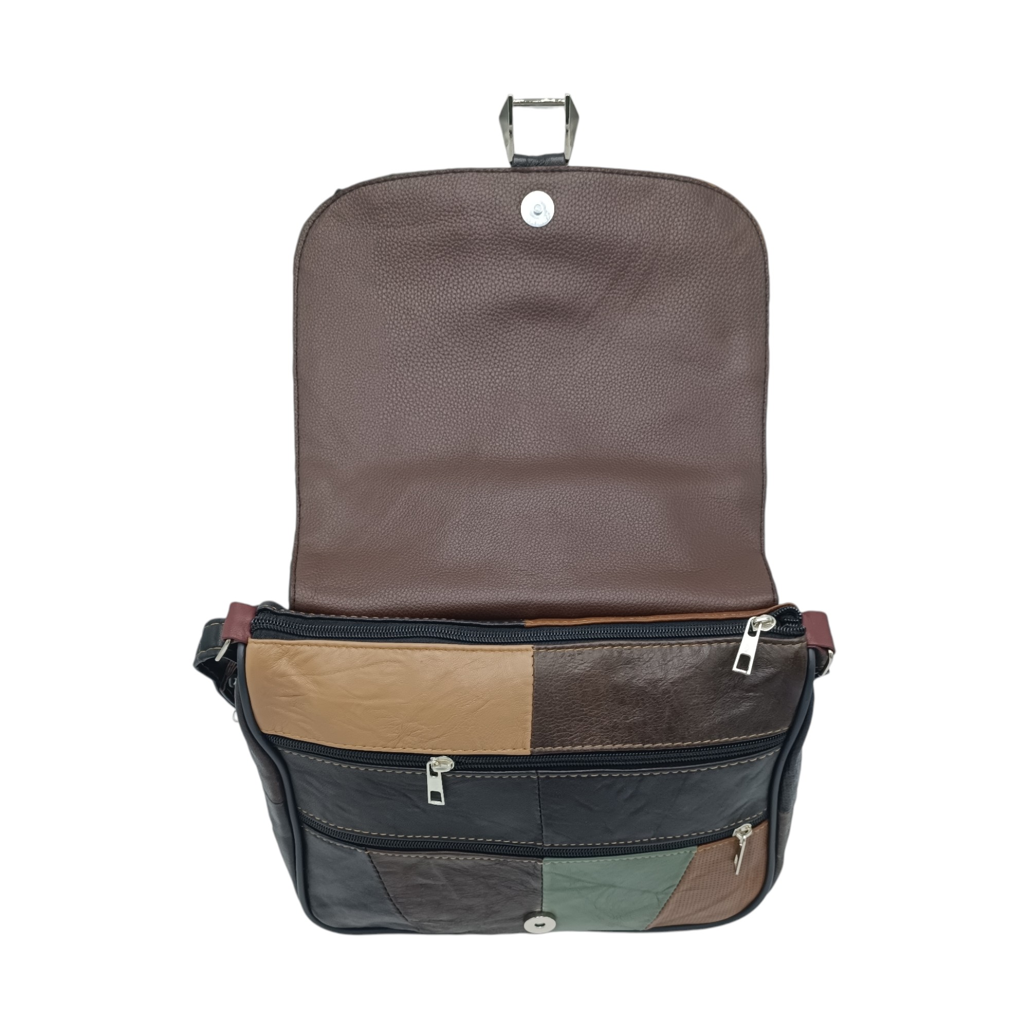 Geantă Damă Unicat Lucia R45-492, Piele Naturală, Multicolor