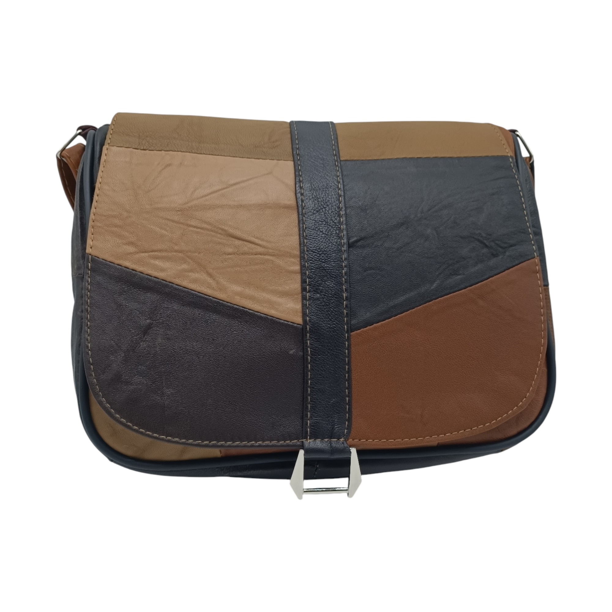 Geantă Damă Unicat Lucia R45-493, Piele Naturală, Multicolor